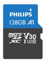 Card de memorie Philips FM12MP65B/00, MicroSDXC, 128GB, Clasa 10 + Adaptor SD