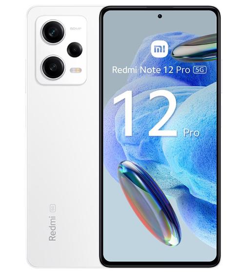 Telefon Mobil Xiaomi Redmi Note 12 Pro, Procesor Mediatek MT6877V Dimensity 1080, OLED 6.67inch, 6GB RAM, 128GB Flash, Camera Tripla 50 + 8 + 2 MP, Wi-Fi, 5G, Dual Sim, Android (Alb)