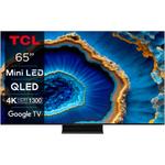 Televizor QLED MiniLED TCL 165 cm (65") 65C805, Ultra HD 4K, Smart TV, Google TV, WiFi, CI+, Clasa G, 144 Hz (Model 2023)