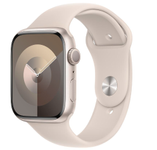 Smartwatch Apple Watch 9 GPS, 45mm Starlight Aluminium Case, Starlight Sport Band - S/M
