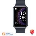 Ceas activity tracker Huawei Watch FIT SE, Bluetooth, GPS, Bratara Silicon, Negru