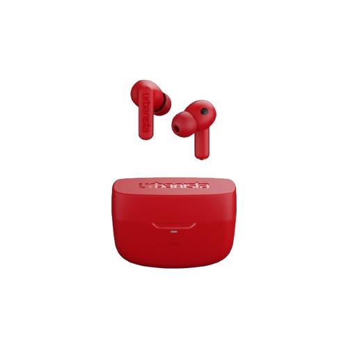 Casti True Wireless In-Ear Urbanista Atlanta, Bluetooth, Microfon, aplicatie mobila, control tactil, ANC, IPX4, redare pana la 8 ore, incarcare USB-C (Rosu)