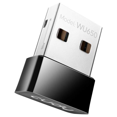 Adaptor wireless Cudy WU650, USB 2.0, AC650 Dual Band (Negru)