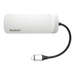 Hub USB-C Kingston Nucleum C-HUBC1-SR-EN, 2x USB-A, 2x USB-C, HDMI, SD/microSD (Alb) 