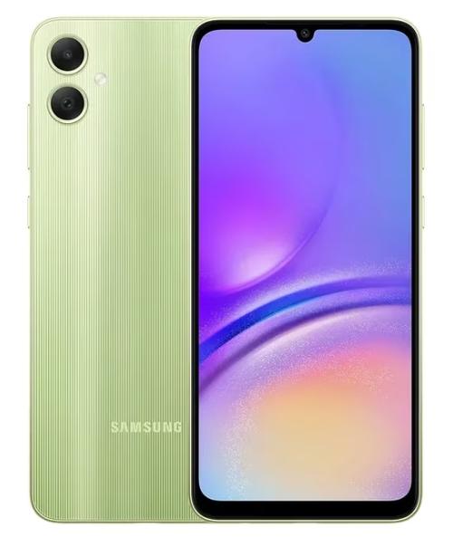 Telefon Mobil Samsung Galaxy A05, Procesor Octa-Core, PLS LCD 6.7inch, 4GB RAM, 64GB Flash, Camera Dubla 50+2MP, Frontala 8MP, Wi-Fi, 4G, Dual Sim, Android (Verde/Non-Eu)